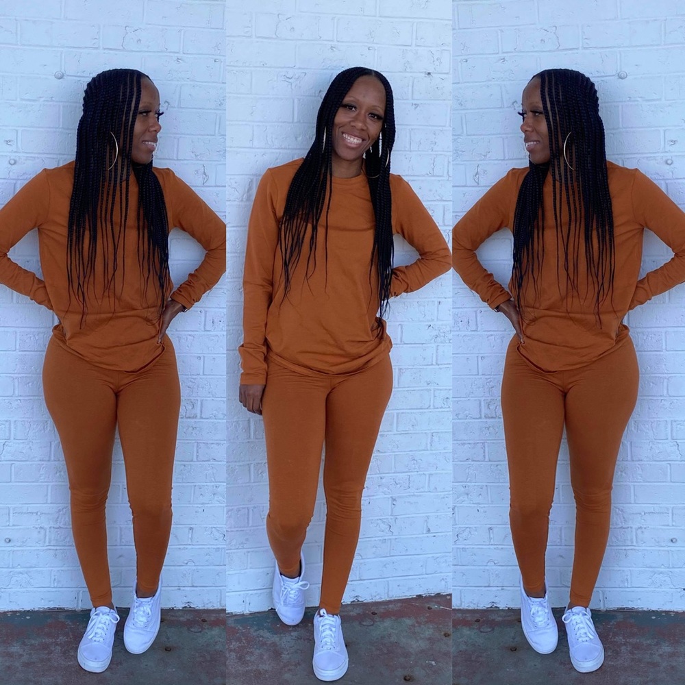 Long Sleeves Crewneck & Leggings Set